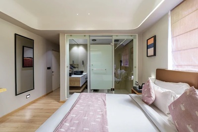 Premier Room with Balcony at The Red Pier by Downtown Udaipur featuring a private balcony and elegant interiors.