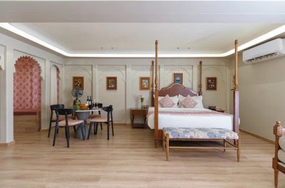 Presidential Suite at The Red Pier by Downtown Udaipur offering luxury accommodation with premium amenities.